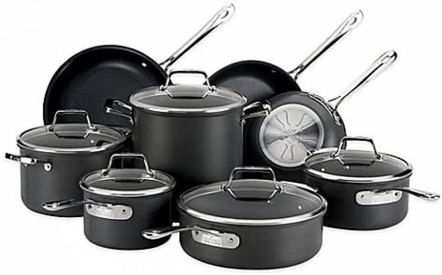 All Clad B1 Nonstick Hard Anodized 13 Piece Cookware Set
