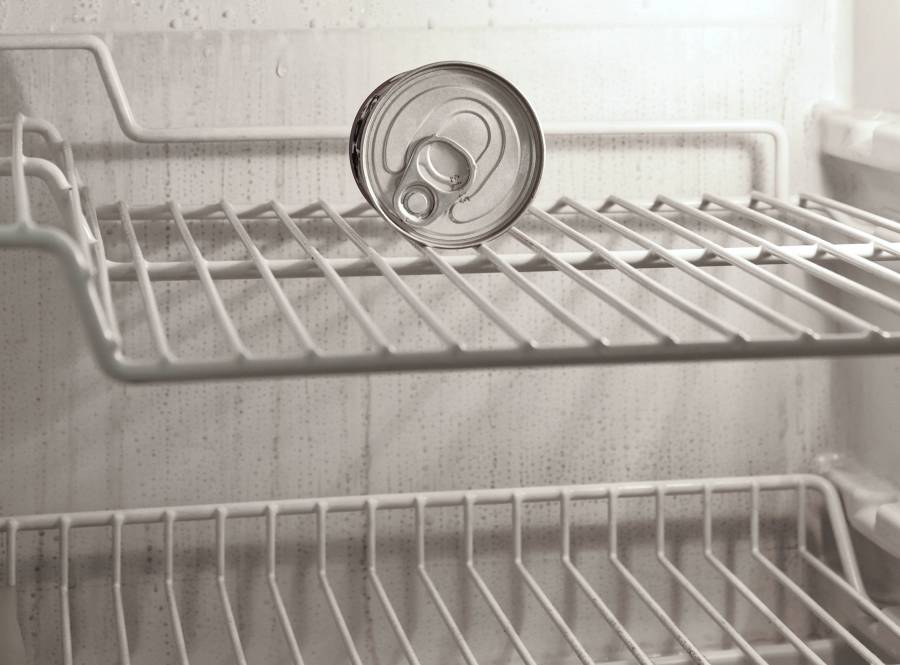 Condensation in freezer