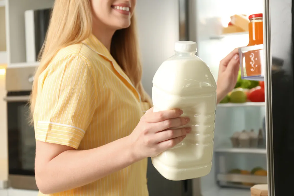 A gallon of milk