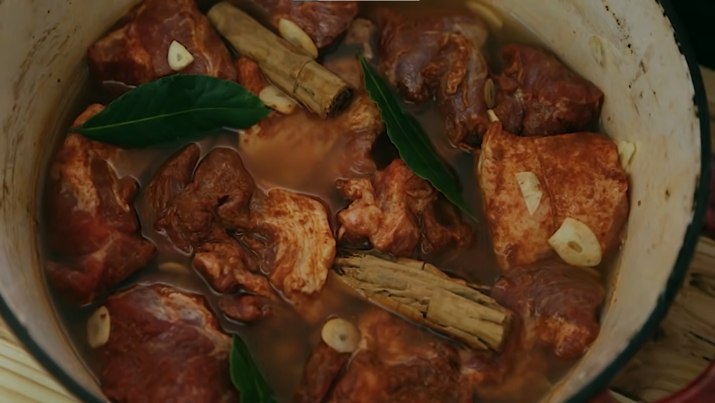 Slow cooking the carnitas