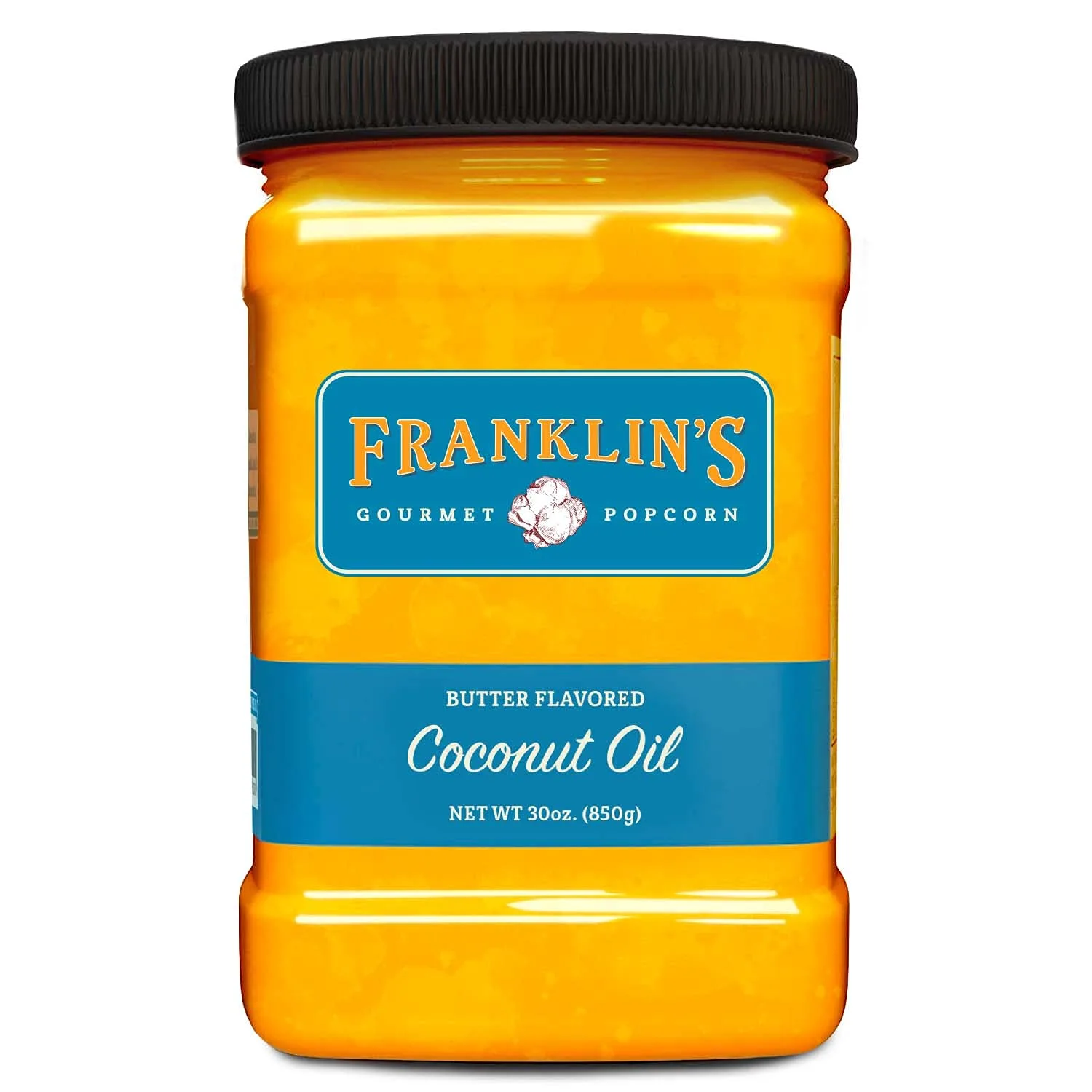 Franklin’s Gourmet Popcorn Butter Flavored Coconut Oil
