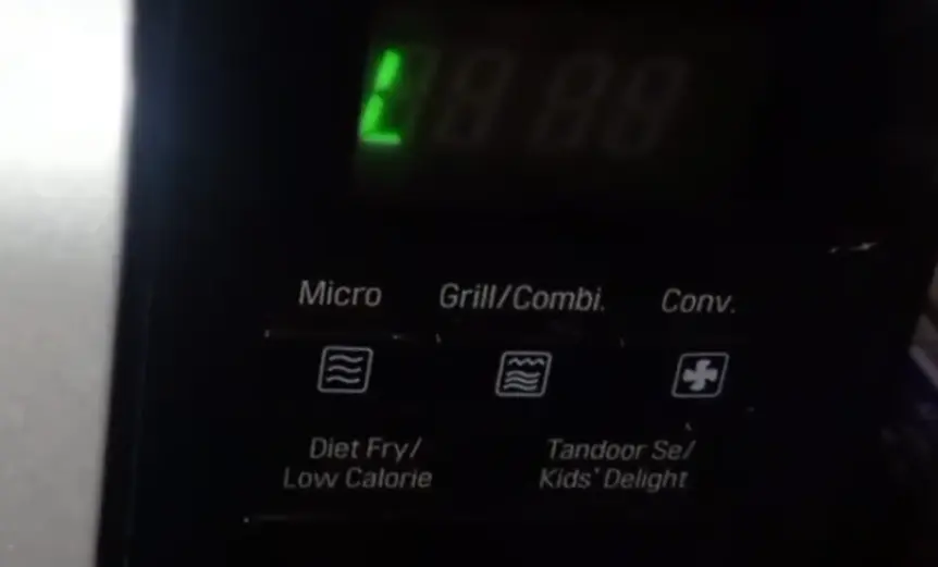 Disabling child lock on LG microwave